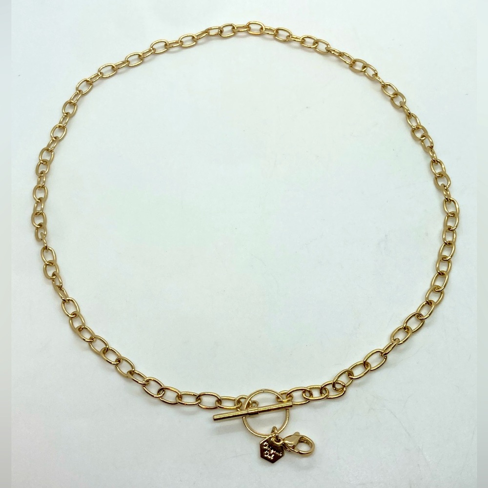 Origami Owl Gold Tone Metal Chain w Toggle Clasp & Lobster Clip | 20” L